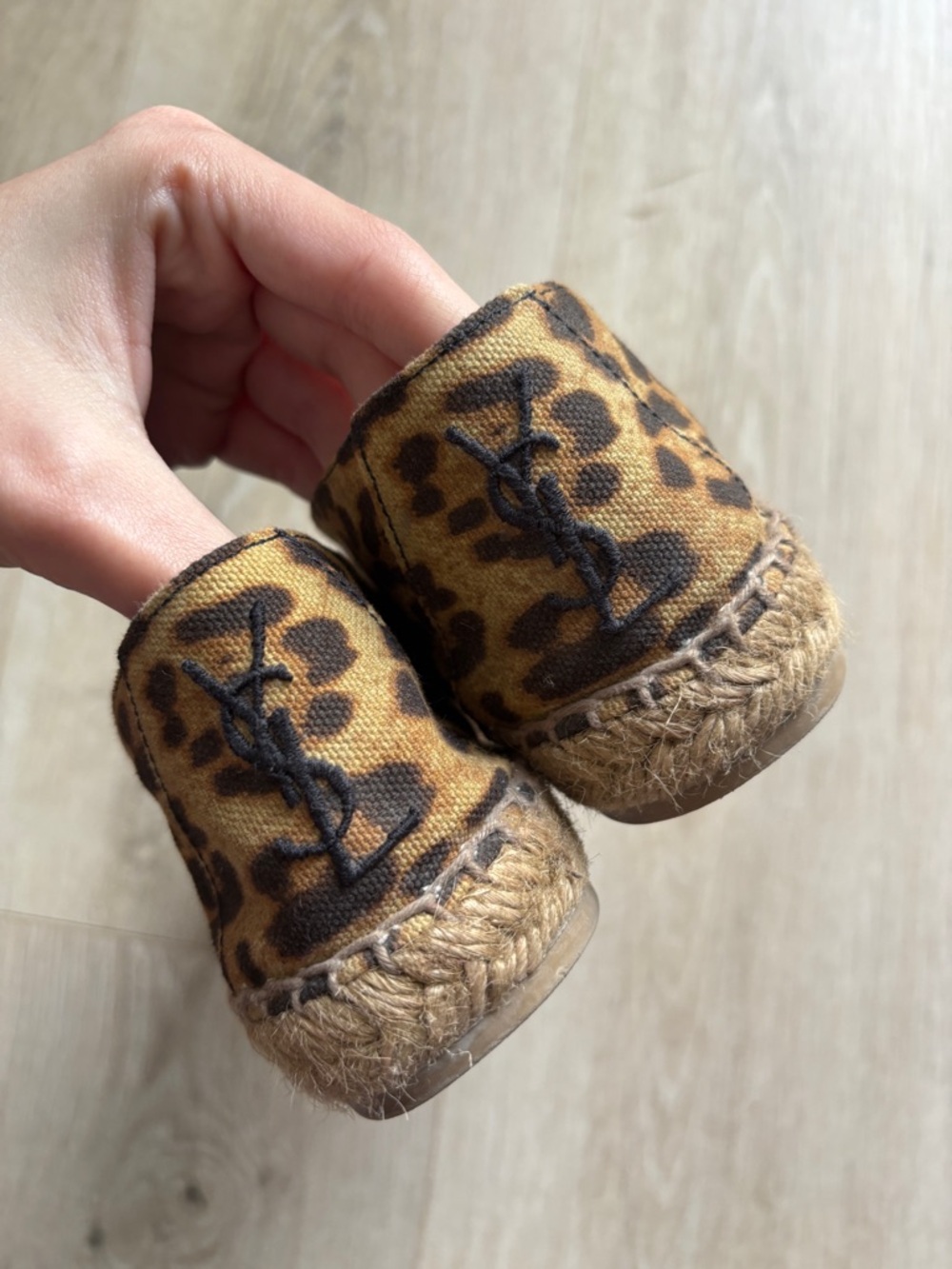 Saint Laurent Canvas Espadrilles - Leopard Print with YSL logo Size 36 - Picture 5 of 8